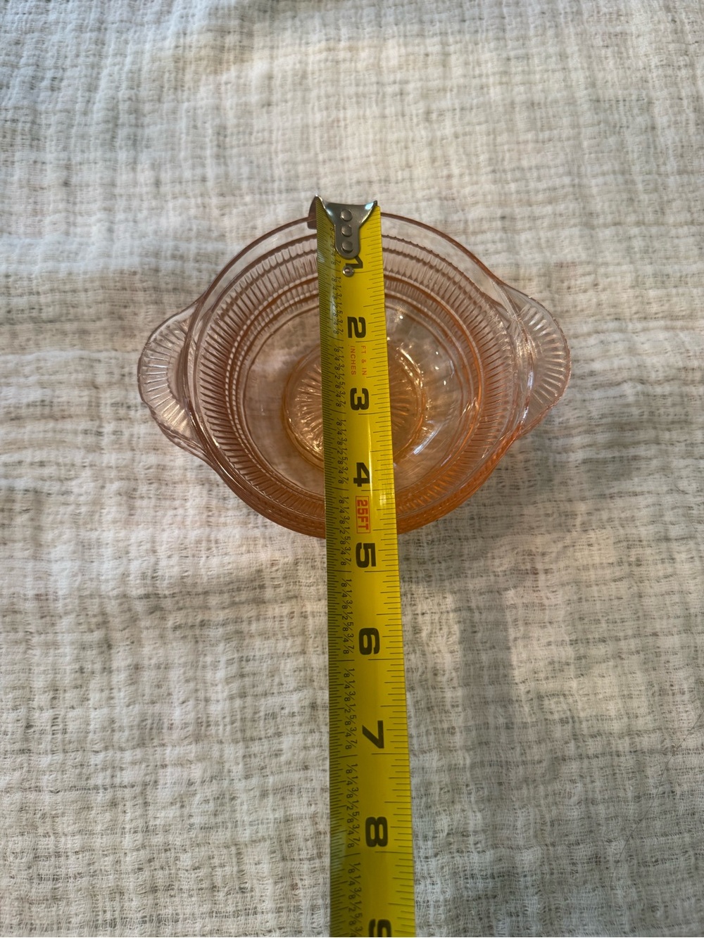 3 Anchor Hocking Coronation Pink depression glass bowl - Picture 6 of 6